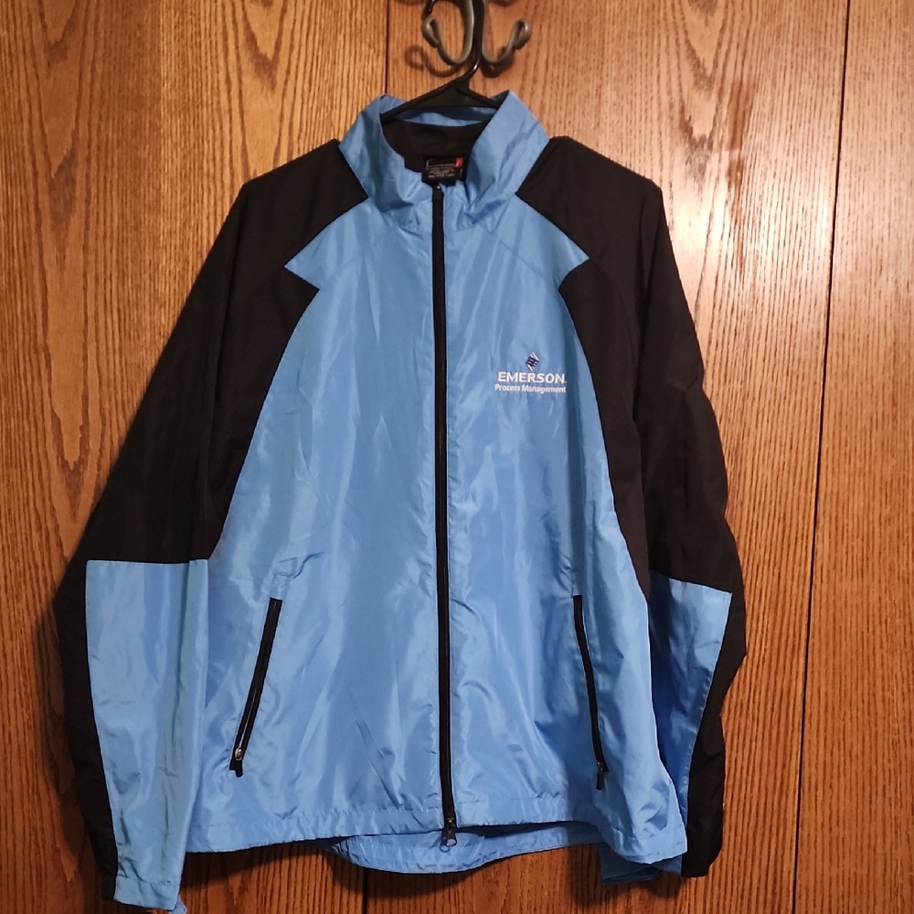 Blue and Black Men's Jacket